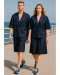 Kabuki Urbano Night Dot | Completo Lino Sostenibile Unisex L