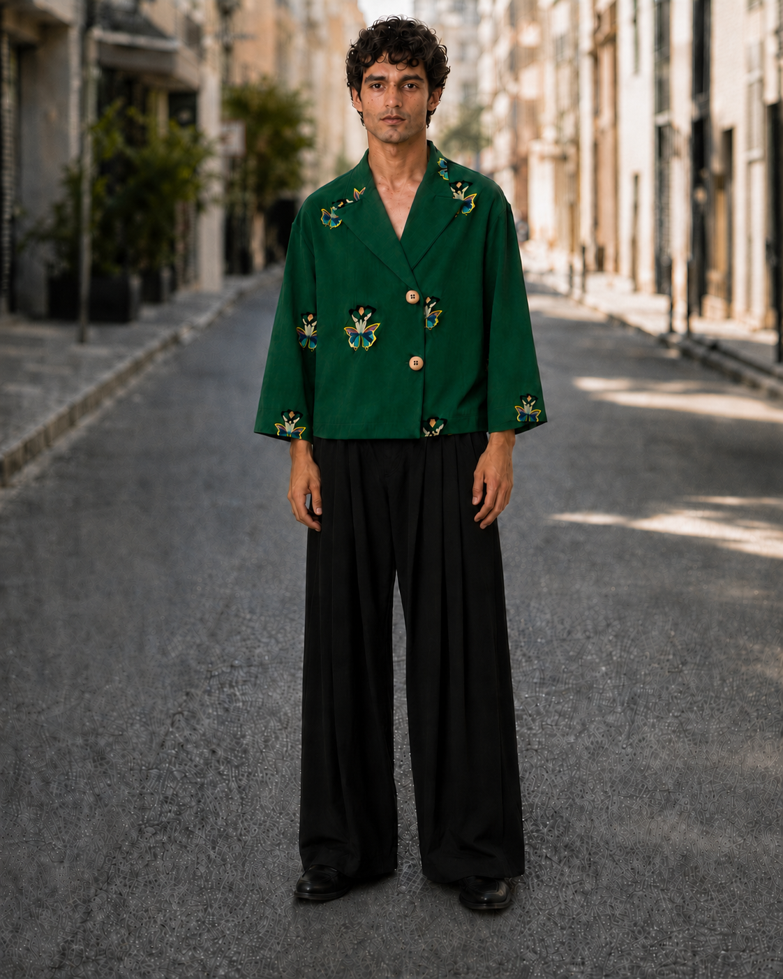 Kendo Pantalone Wide Leg | Vita Alta Cotone Tecnico Unisex