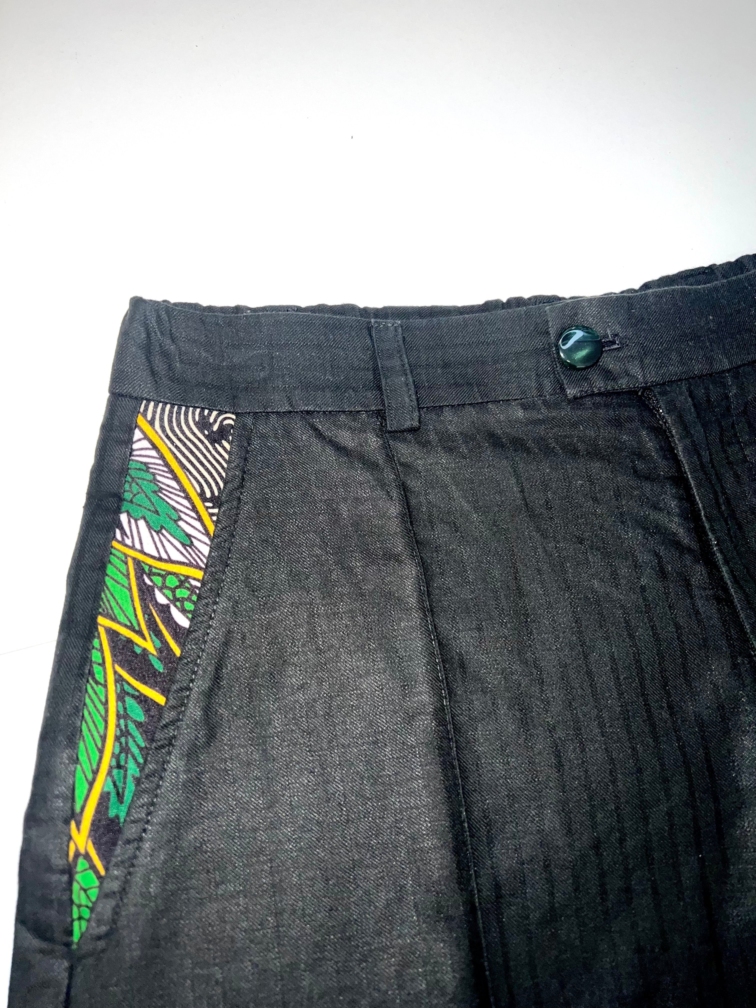 Kabuki Urbano Jungle Nero | Completo Cotone-Lino Oversize Unisex L