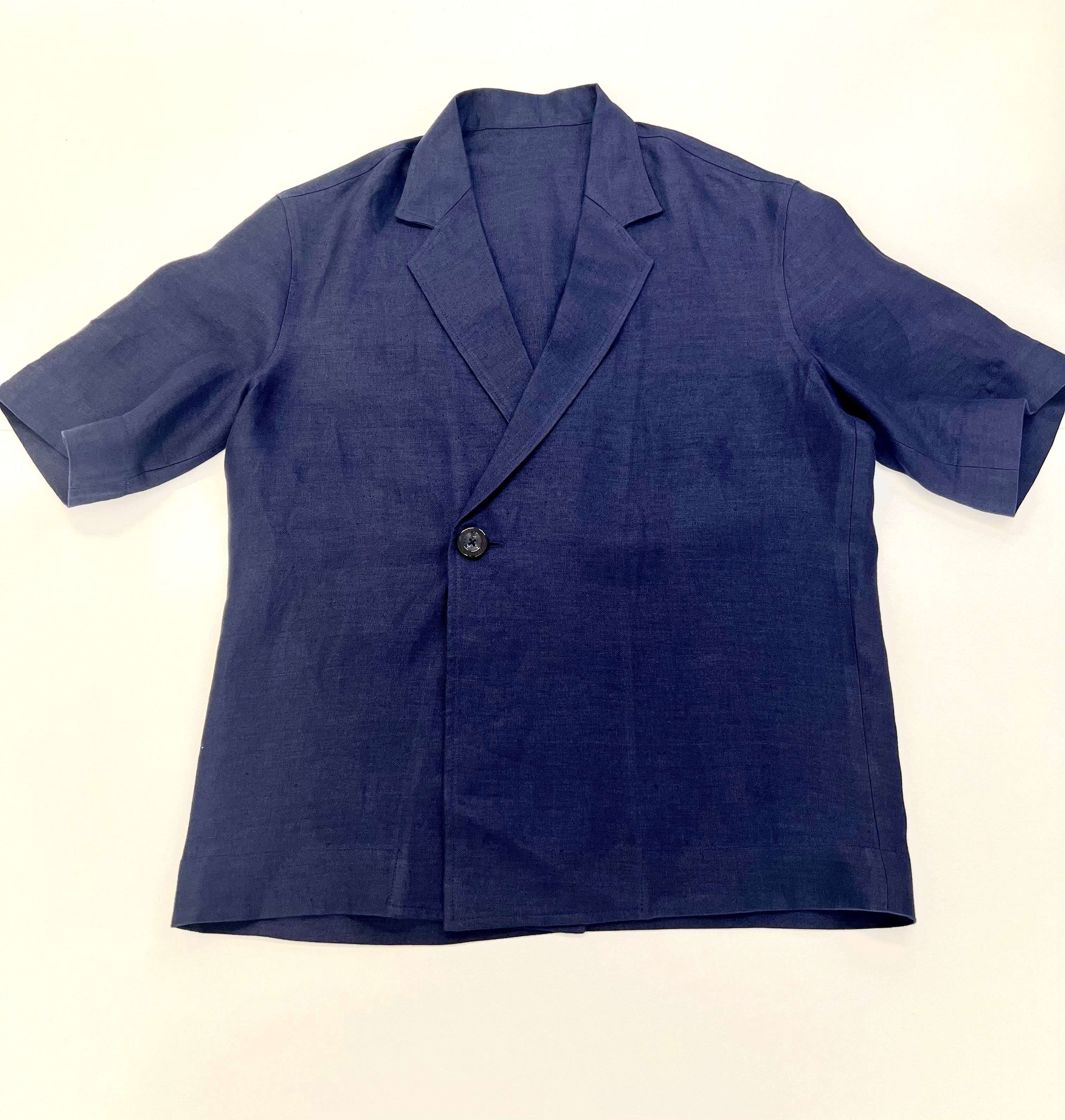 Urban Kabuki Blu | Completo Lino Sostenibile Oversize Unisex Tg XL