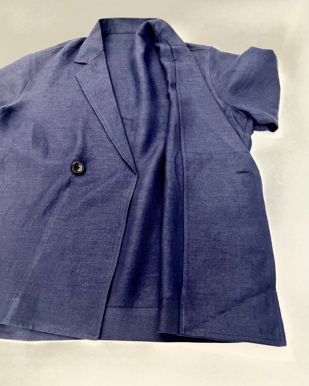 Urban Kabuki Blu | Completo Lino Sostenibile Oversize Unisex Tg XL