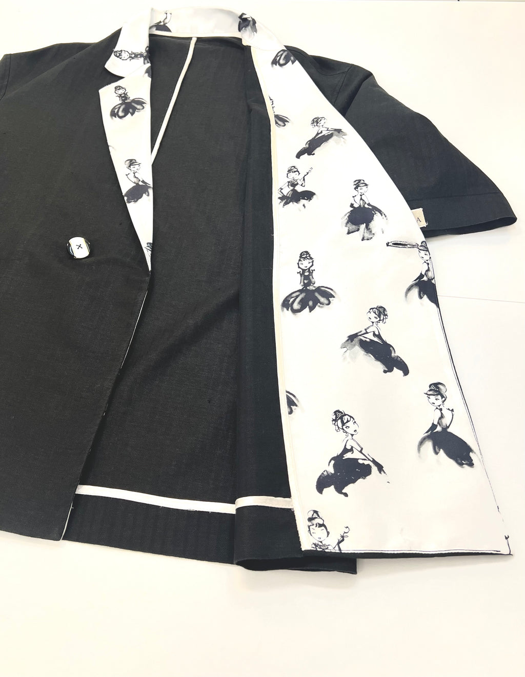 Kabuki Etoile Nero | Completo Lino-Cotone Oversize Unisex Tg L