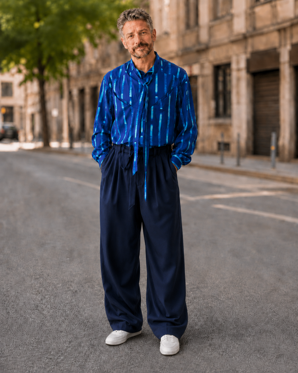 Köhan – Jumpsuit Unisex Oversize con Collo a Sciarpa
