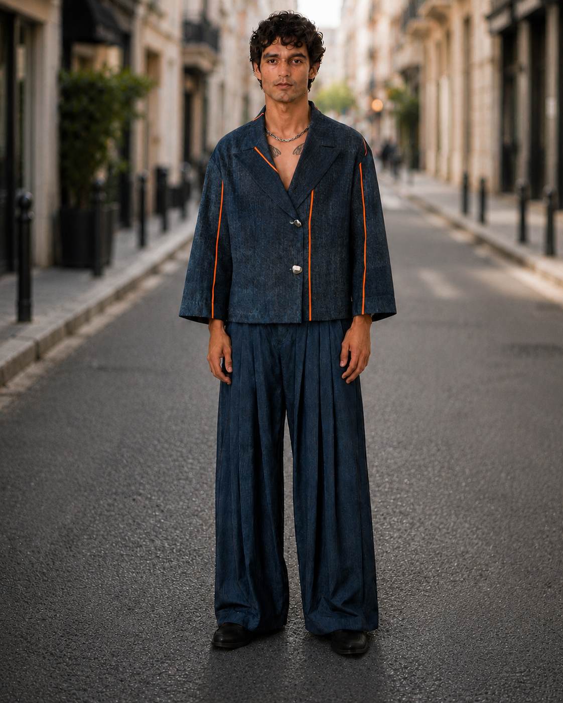 Kendo Pantalone Wide Leg | Vita Alta Cotone Tecnico Unisex