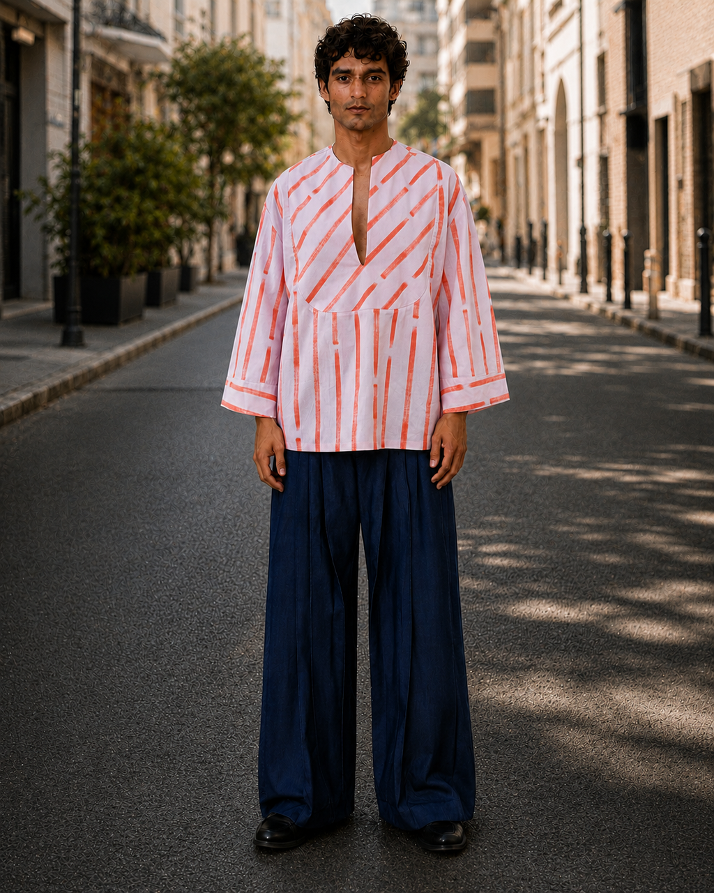 Kendo Pantalone Wide Leg | Vita Alta Cotone Tecnico Unisex