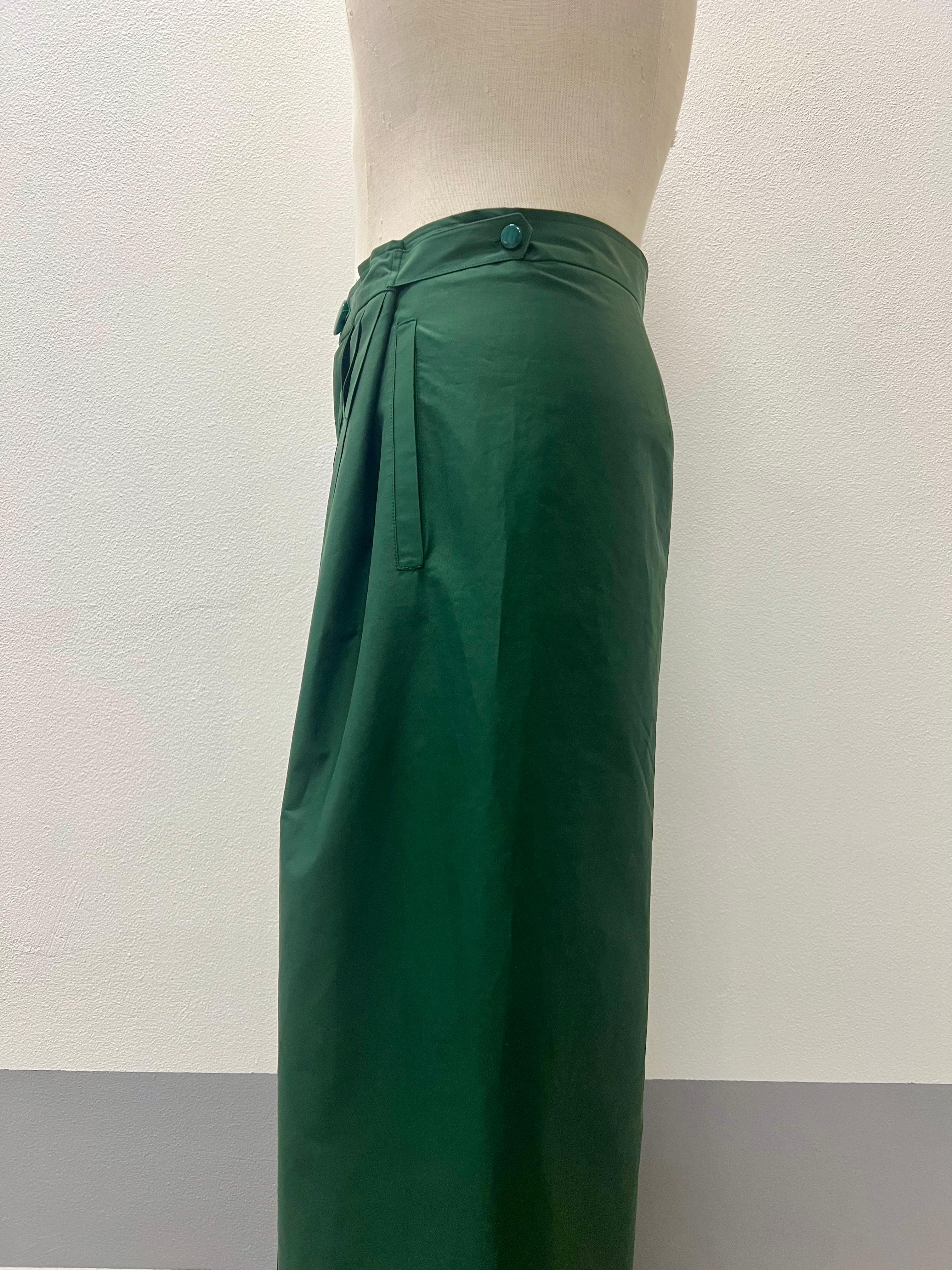 Kendo Trench Pantalone Wide Leg | Vita Alta Cotone Tecnico Unisex L
