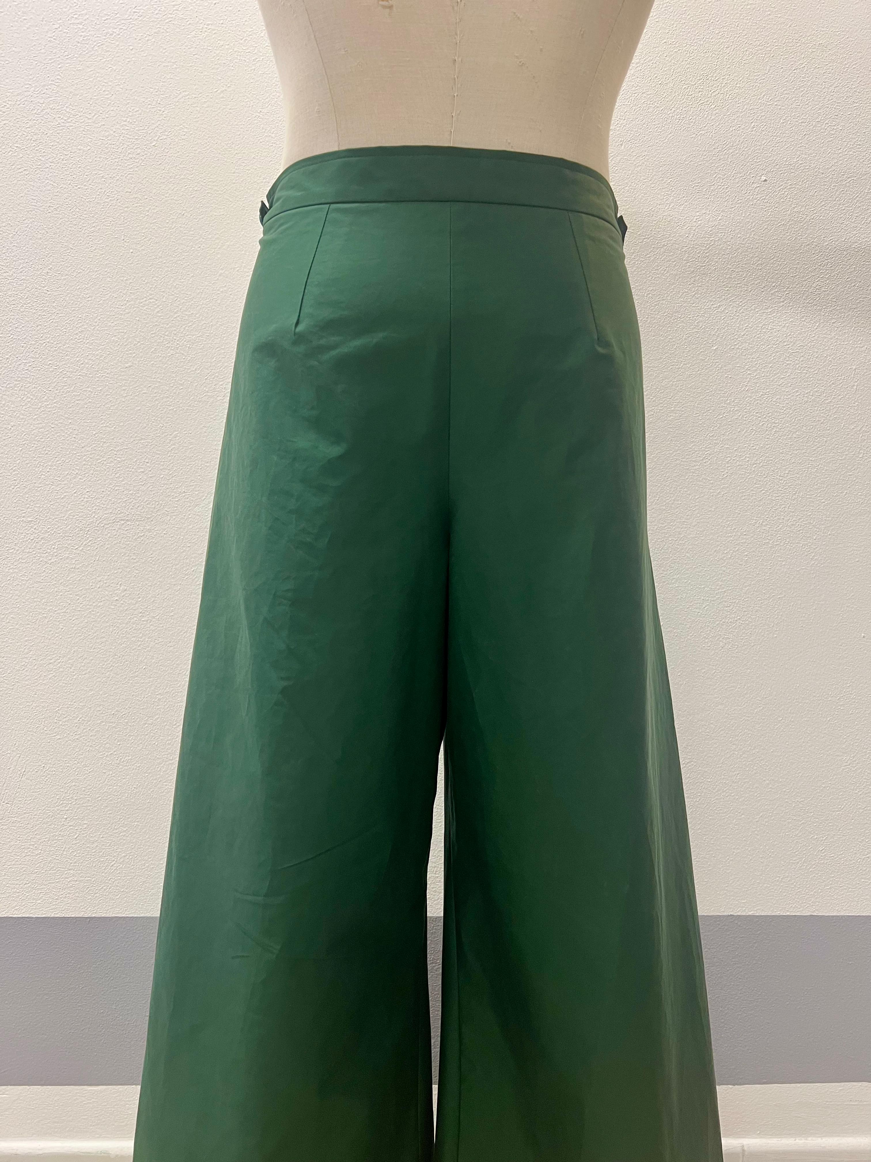 Kendo Trench Pantalone Wide Leg | Vita Alta Cotone Tecnico Unisex L