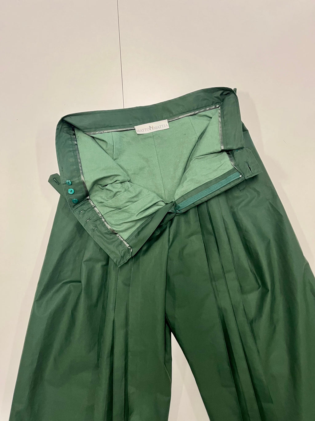 Kendo Trench Pantalone Wide Leg | Vita Alta Cotone Tecnico Unisex L